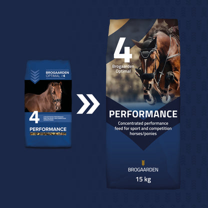 Optimal 4 Performance hestefoder i 15 kg sæk fra Brogaarden – billede 2