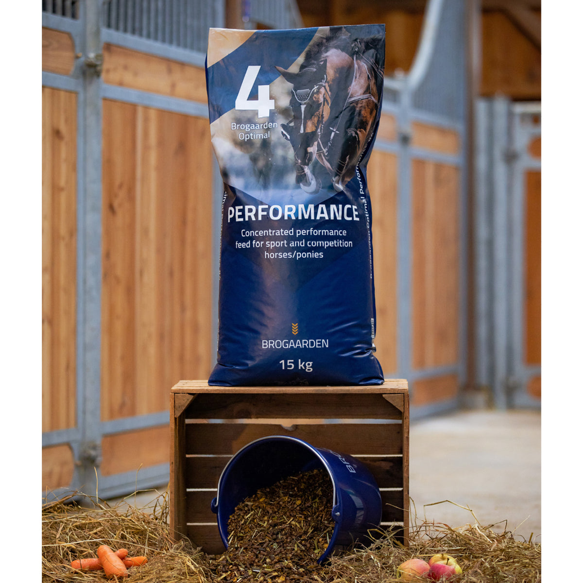 Optimal 4 Performance hestefoder i 15 kg sæk fra Brogaarden – billede 3