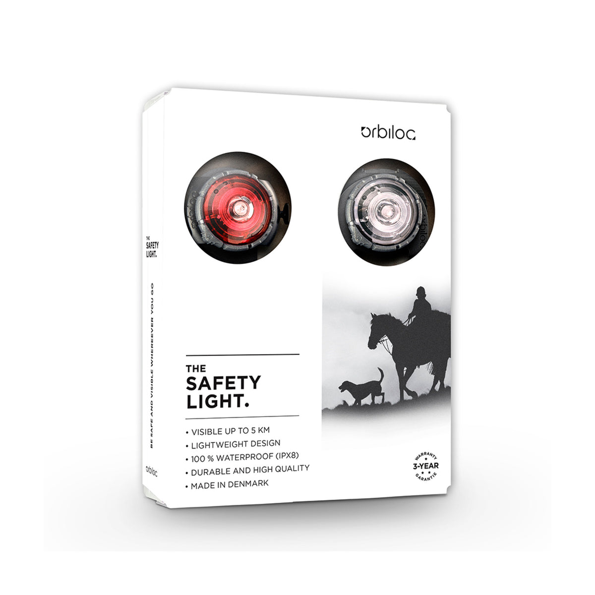 Orbiloc Dual Twin Pack Lygte Hest & Rytter til heste – billede 2
