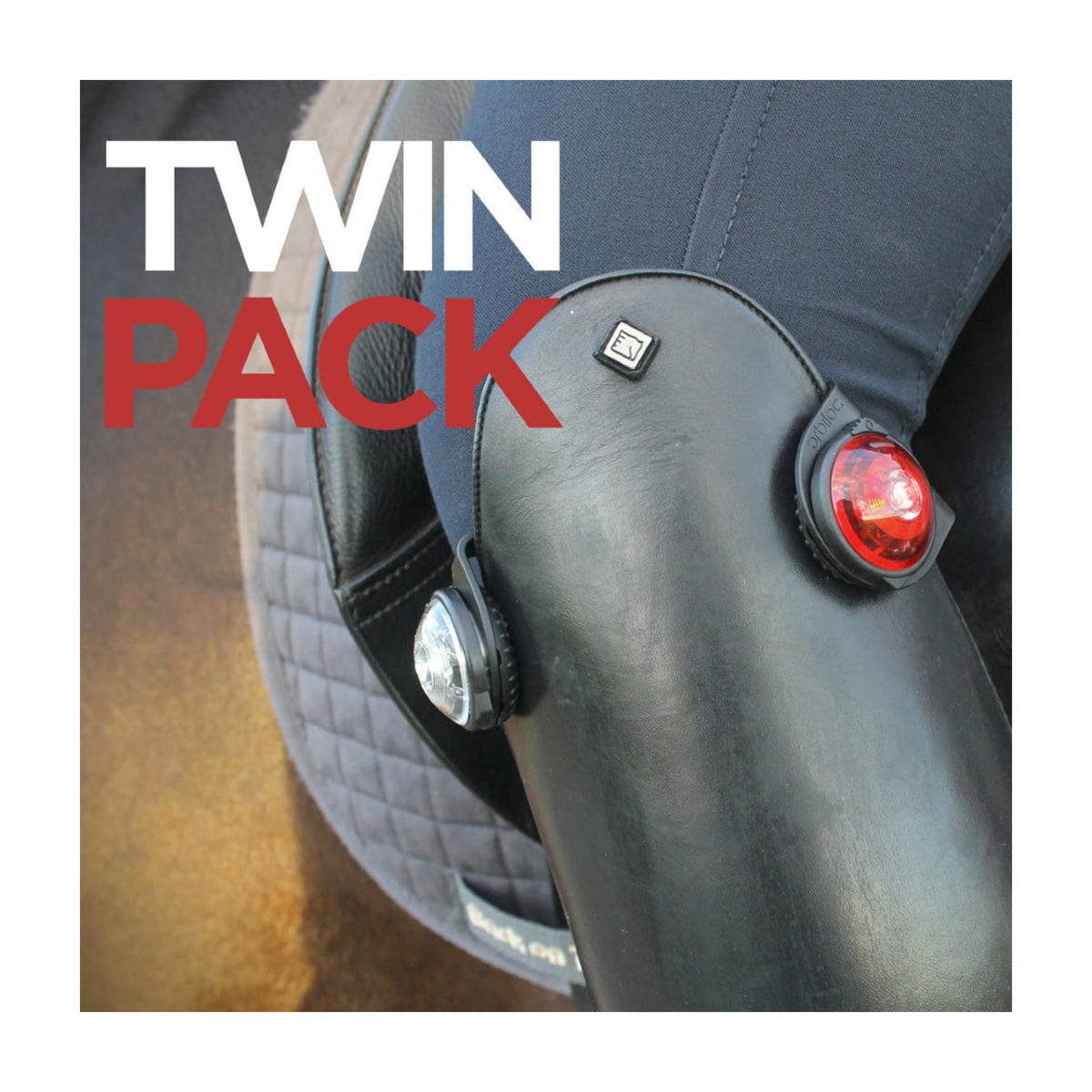 Orbiloc Dual Twin Pack Lygte Hest & Rytter til heste