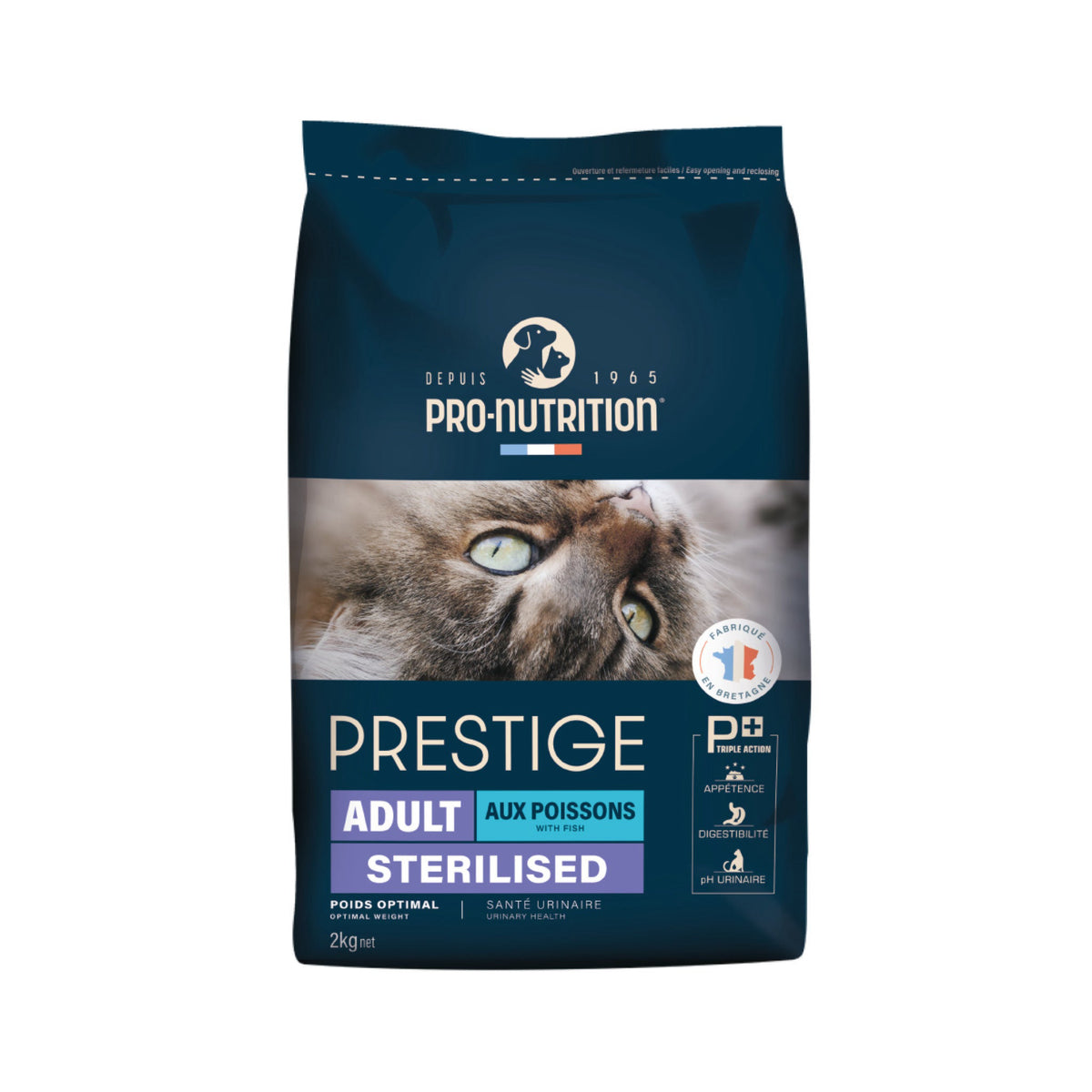Prestige Cat Adult Sterilised Fish i 2 kg pose til katte