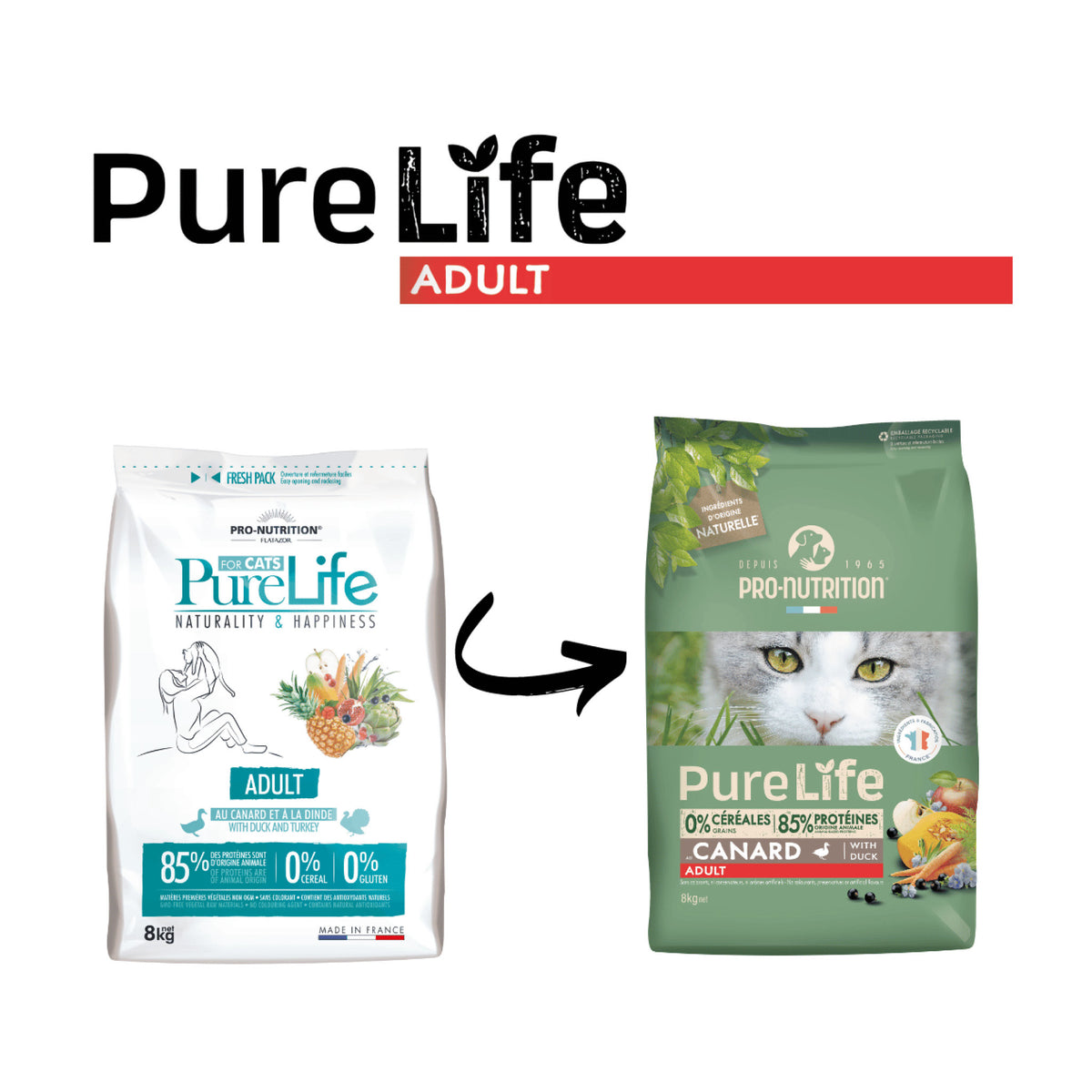 PureLife Cat Adult i 8 kg pose til katte