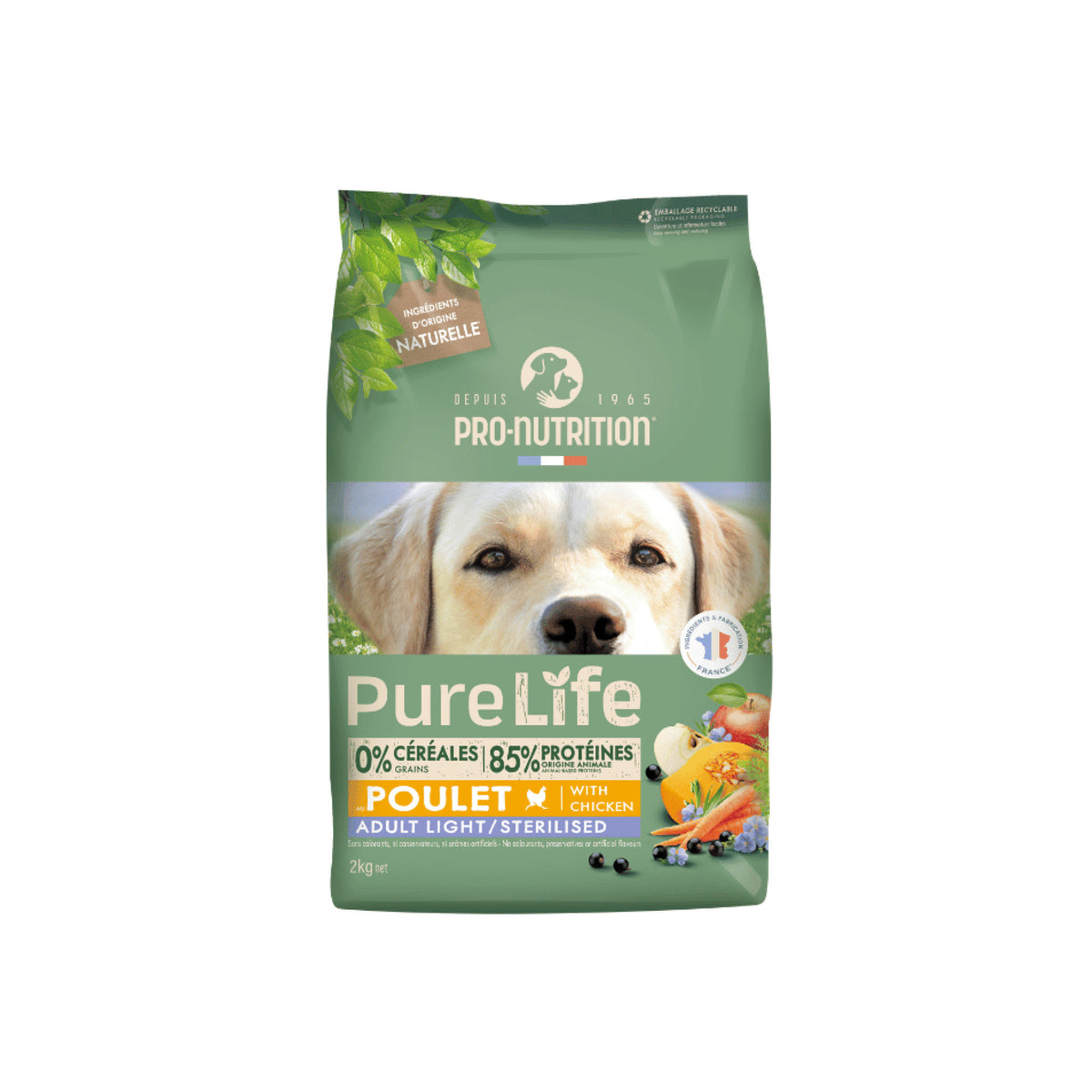PureLife Light / Sterilised Kornfrit i 2 kg pose til hunde – billede 4