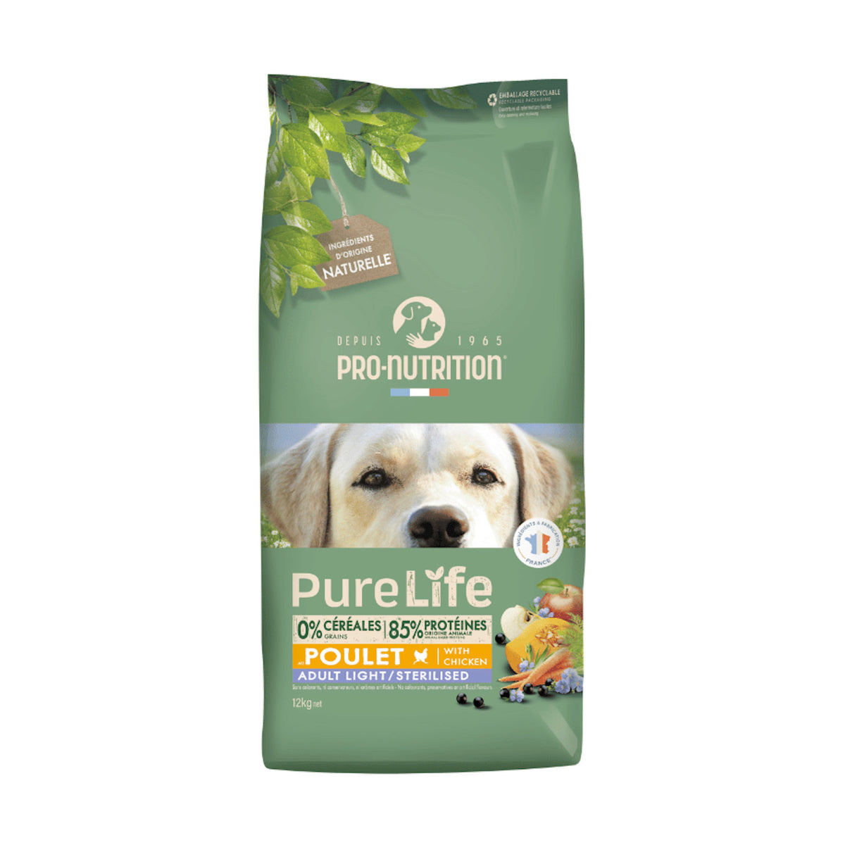 PureLife Light / Sterilised Kornfrit i 12 kg sæk til hunde – billede 4