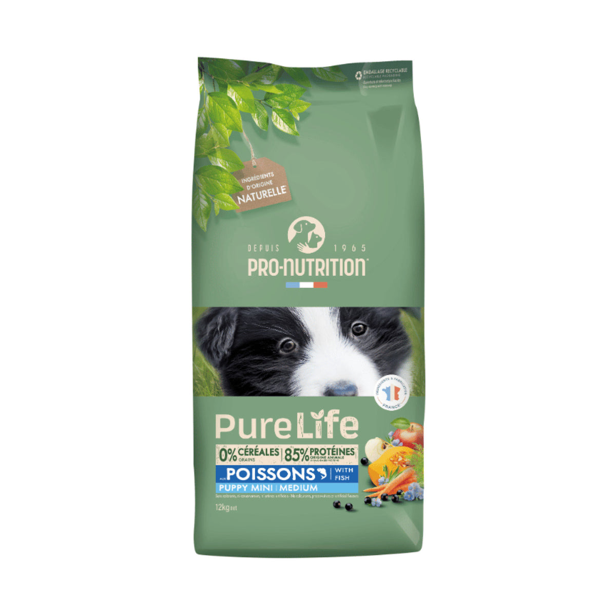 PureLife Puppy Mini / Medium Kornfrit i 12 kg sæk til hunde – billede 4