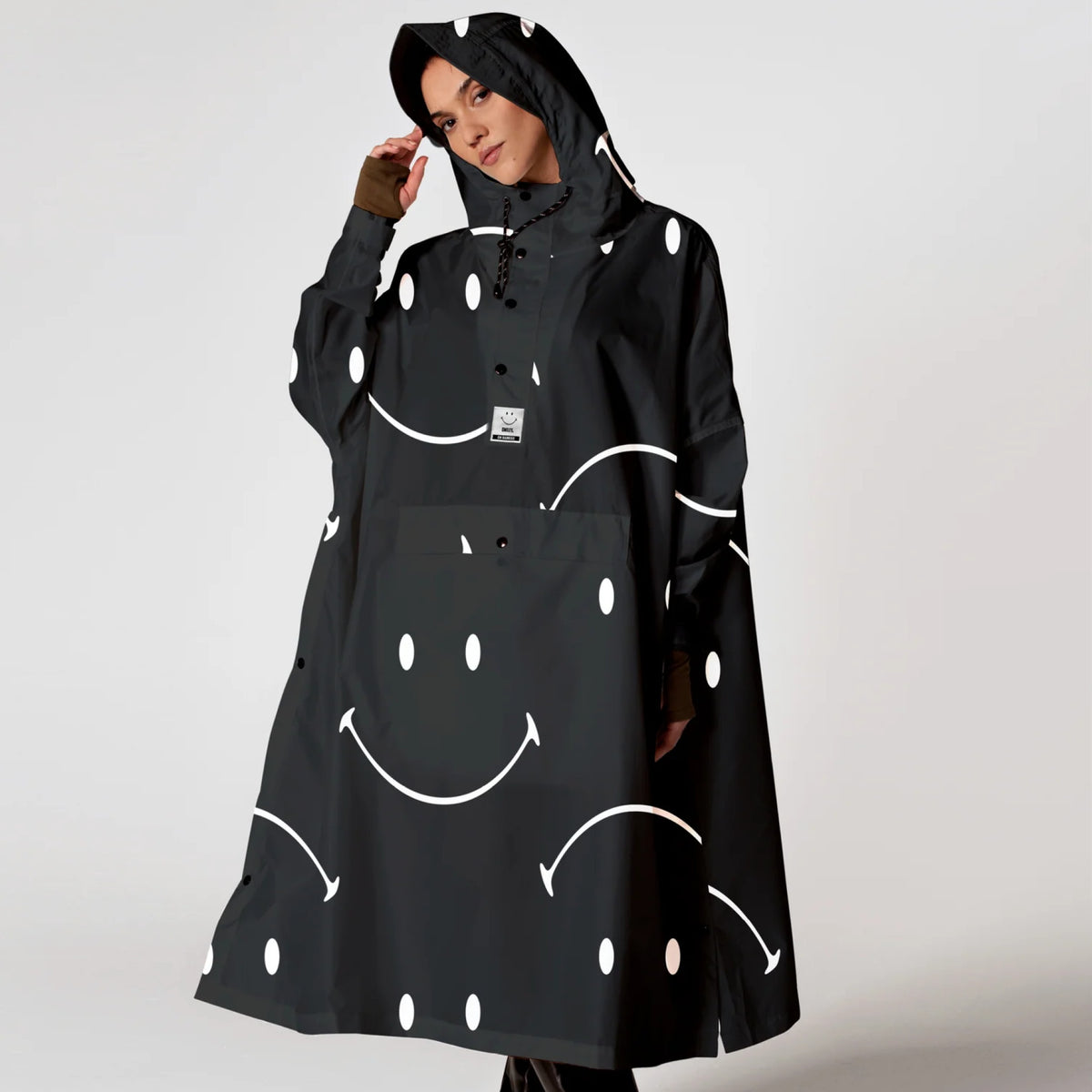 Rainkiss Regnponcho Classic Smile x Smiley – billede 2