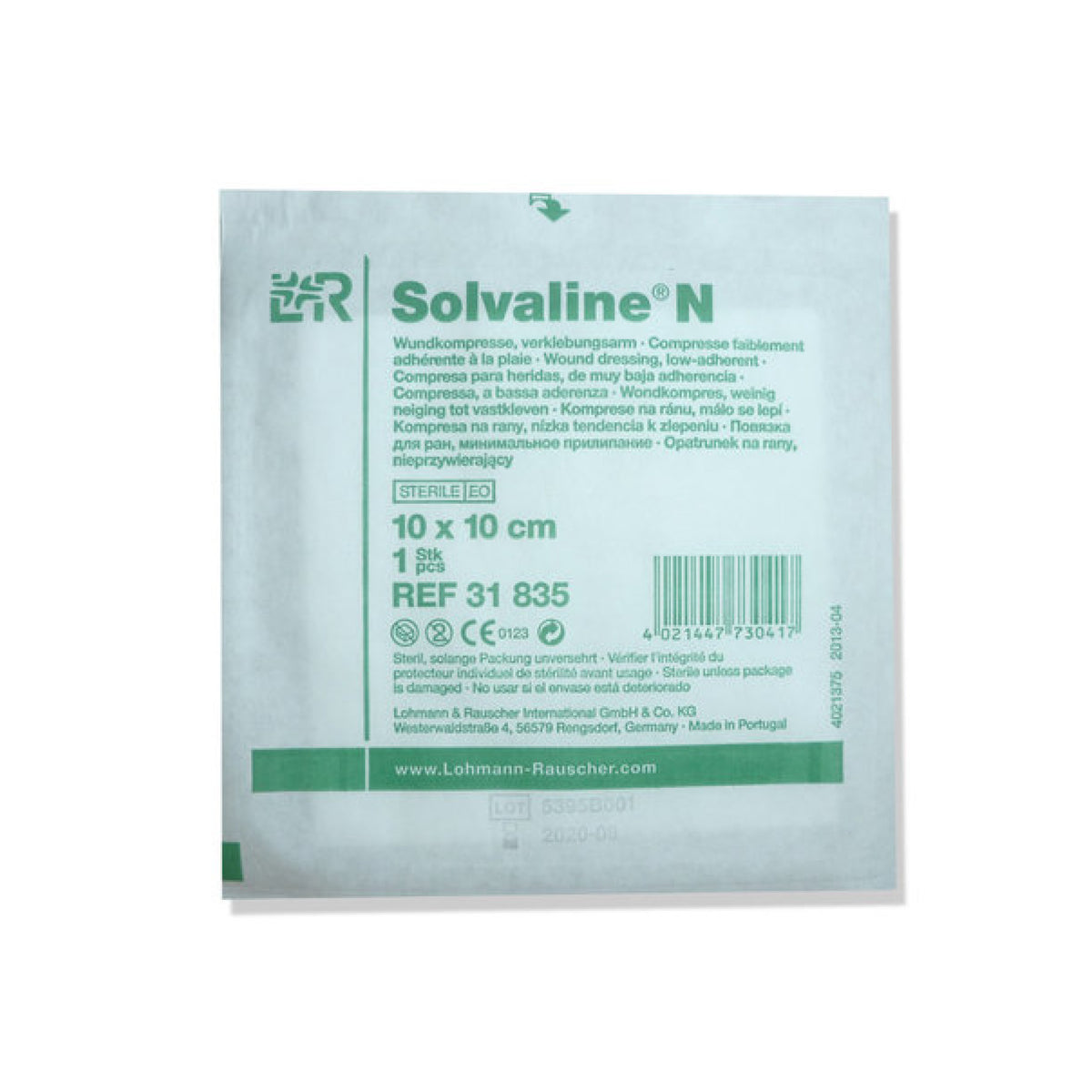 Solvaline Steril Kompres 10 x 10 cm i 10 cm pakning til heste fra Øvrige