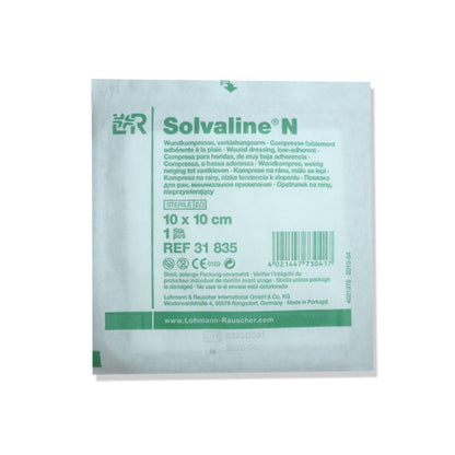 Solvaline Steril Kompres 10 x 10 cm i 10 cm pakning til heste fra Øvrige