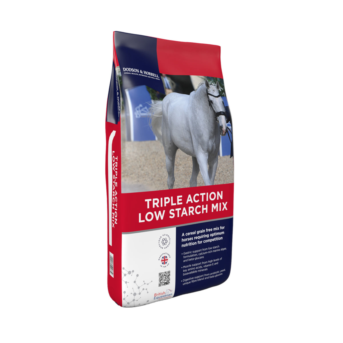 D&H Triple Action Low Starch i 20 kg sæk til heste fra Dodson & Horrell