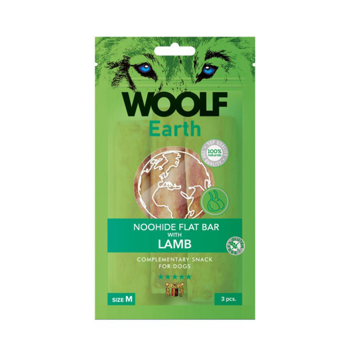 WOOLF Earth Noohide Lamb i 3 stk pakning til hunde
