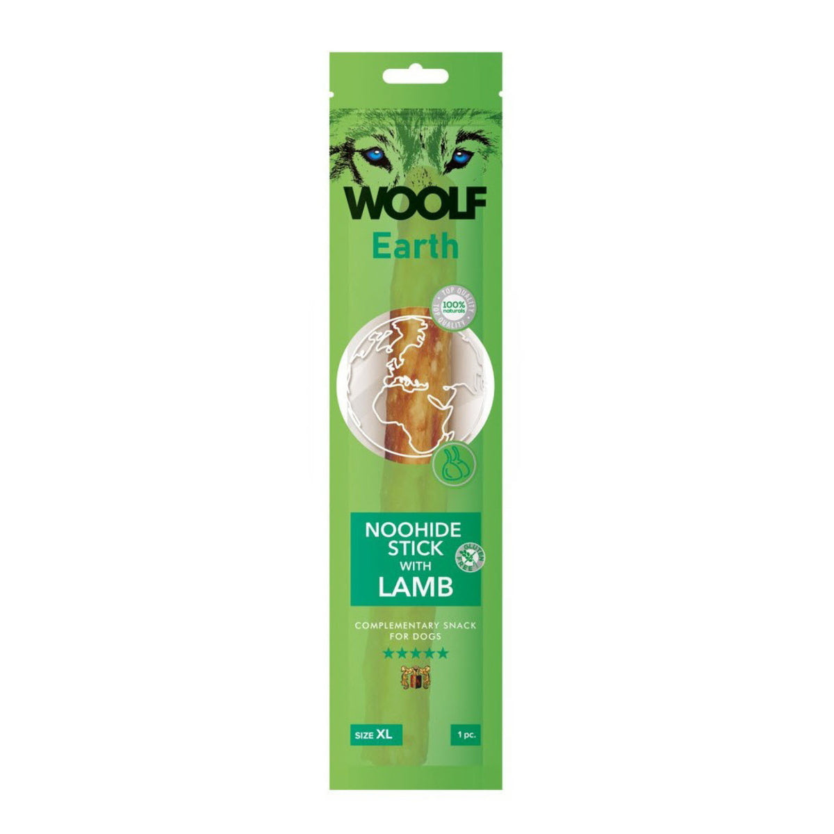 WOOLF Earth Noohide Lamb X-Large i 1 stk pakning til hunde
