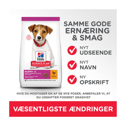 Hills Puppy Small & Mini Chicken i 3 kg pose til hunde – billede 4