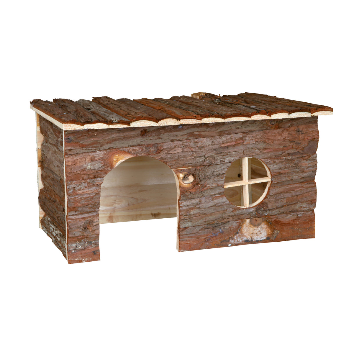 Jerrik Kaninhus Naturligt Træ 40 x 23 x 20 cm i 20 cm pakning til kaniner og gnavere fra Trixie – billede 2