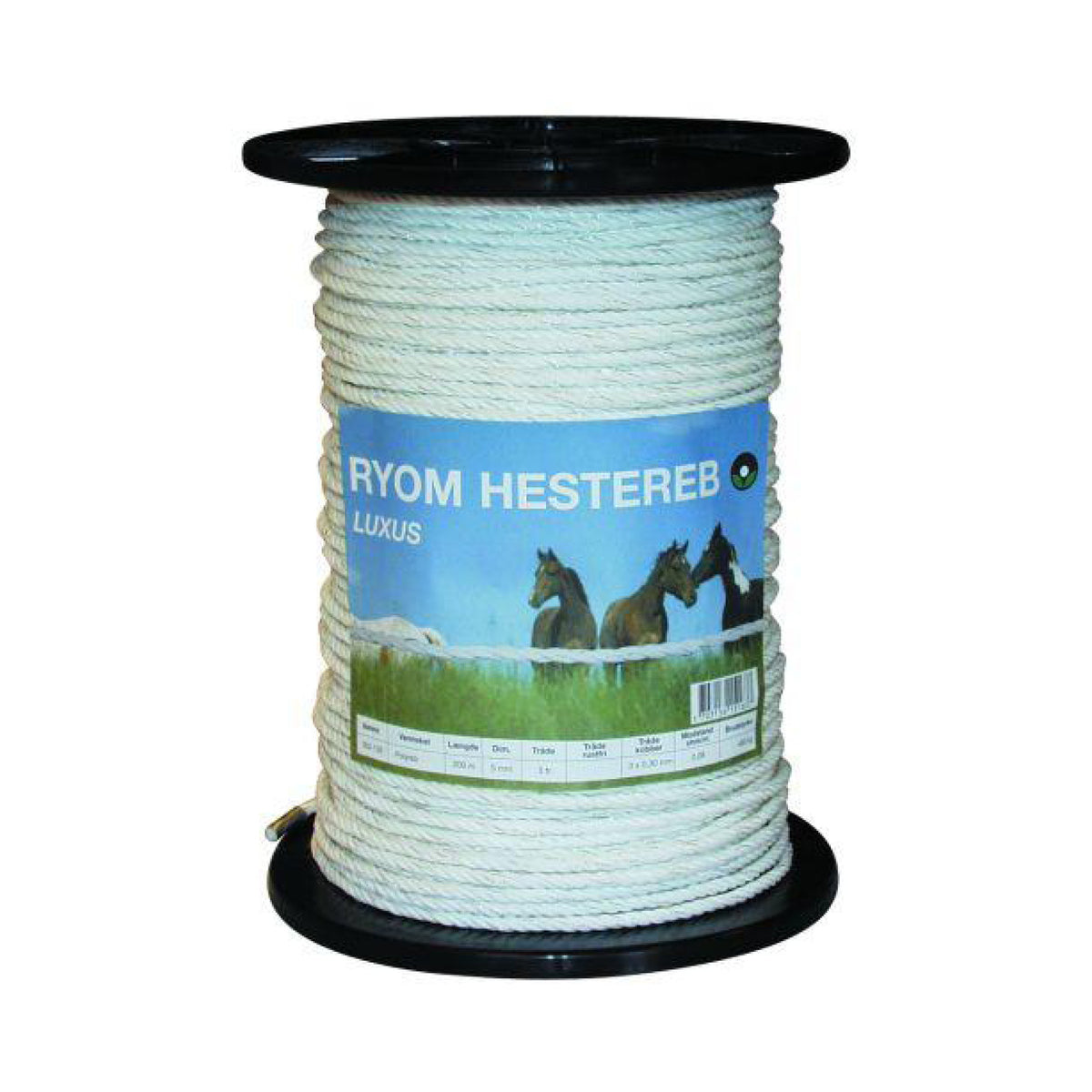 Ryom Polyreb hvid i 5 mm pakning til heste