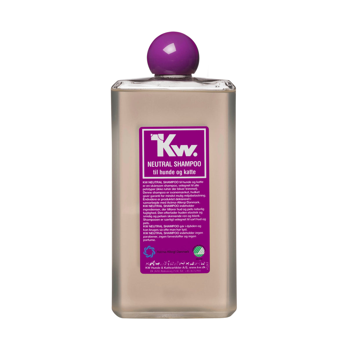 KW Aloe Vera Shampoo i 500 ml flaske til hunde