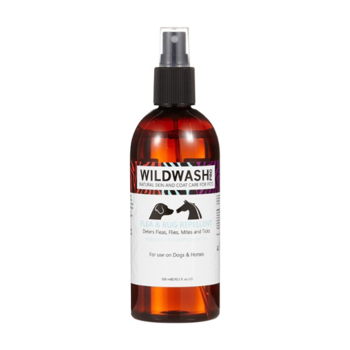 WildWash Flea & Bug Repellent i 300 ml flaske til hunde