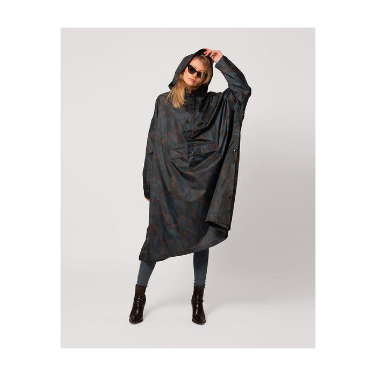 Rainkiss Regnponcho Storm Camo – billede 2