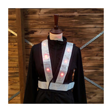 Refleksvest med LED lys Sølv Barn til heste fra BR