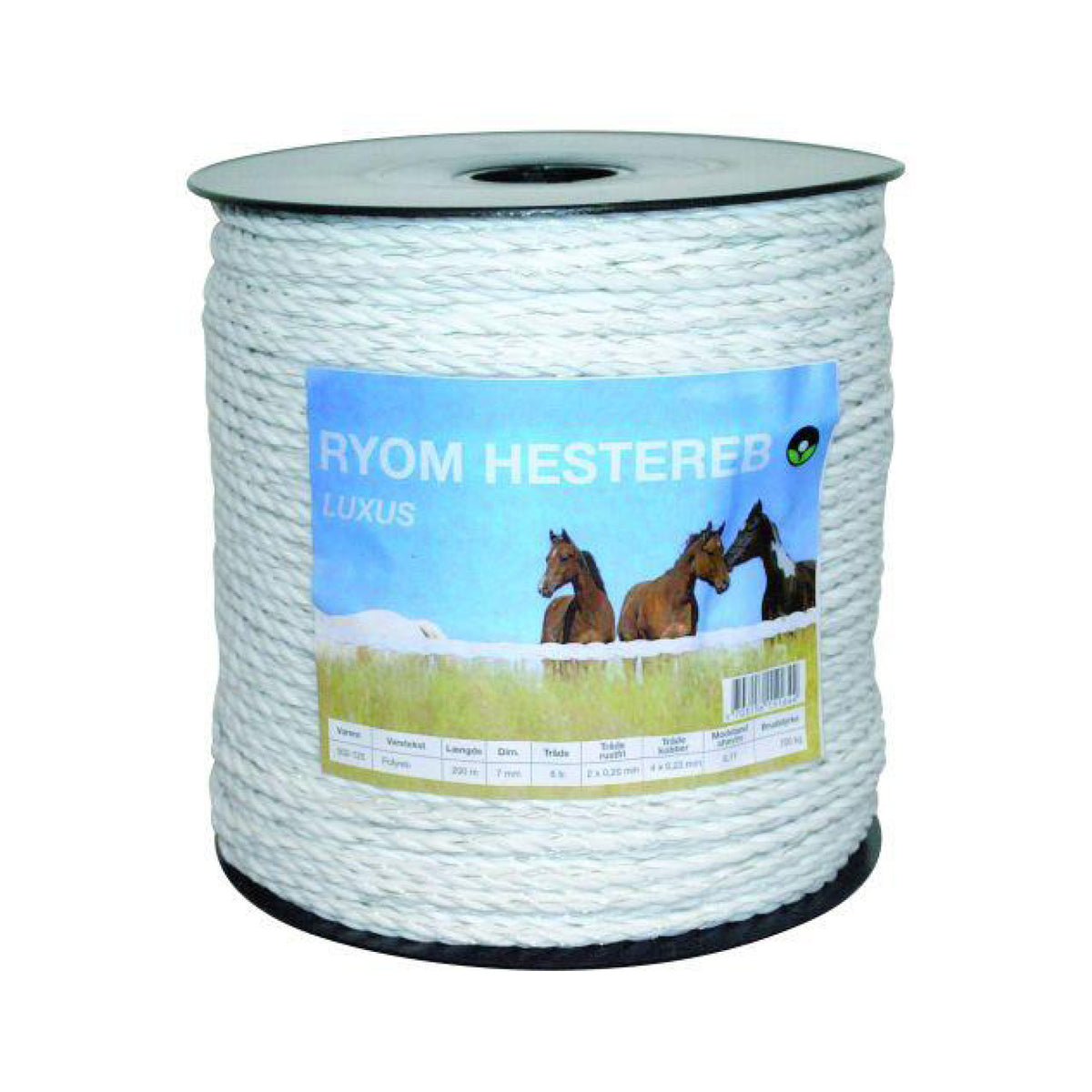 Ryom Luksus Hestereb Hvid i 7 mm pakning til heste
