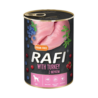 RAFI Vådfoder m. Kalkun Adult i 400 g pose til hunde