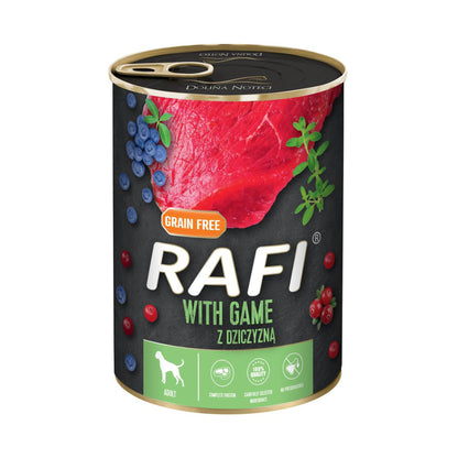 RAFI Vådfoder m. Vildt Adult i 400 g pose til hunde
