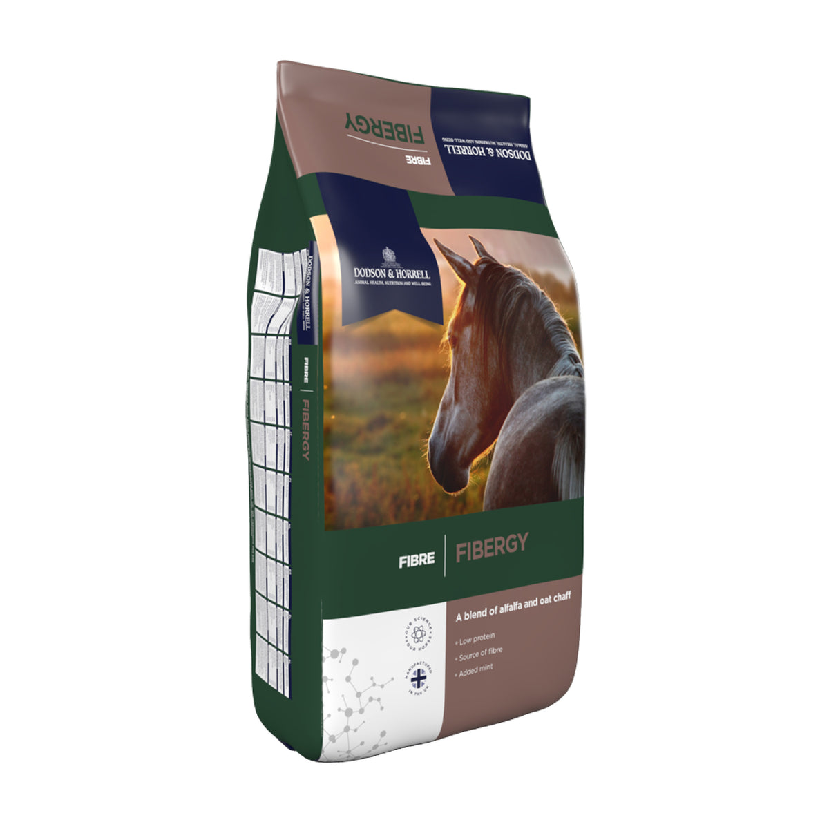 D&H Fibergy Fiberblanding hestefoder i 18 kg sæk fra Dodson & Horrell – billede 3