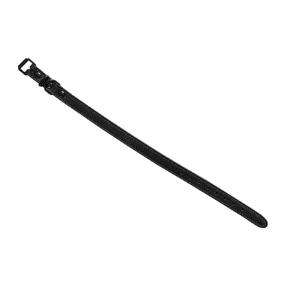 Soft Læderhalsbånd Sort 45 i 57 cm pakning til hunde fra Whesco