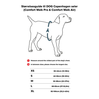 DOG Copenhagen Hundesele Comfort Walk Air str. M Sort til hunde – billede 4