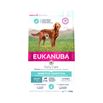 Eukanuba Sensitive Digestion i 2,3 kg pose til hunde