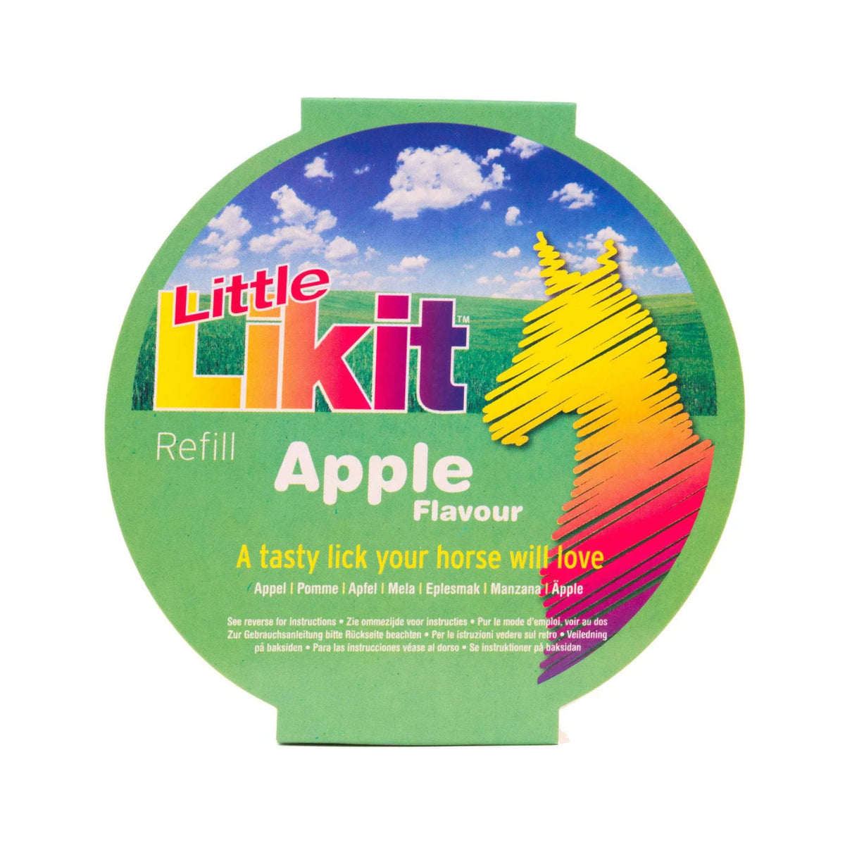 LIKIT Slikkesten Little Refill Æble i 250 g pose til heste