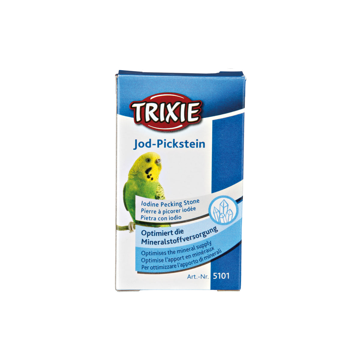Mineralblok m. Jod i 30 g pose til stuefugle fra Trixie