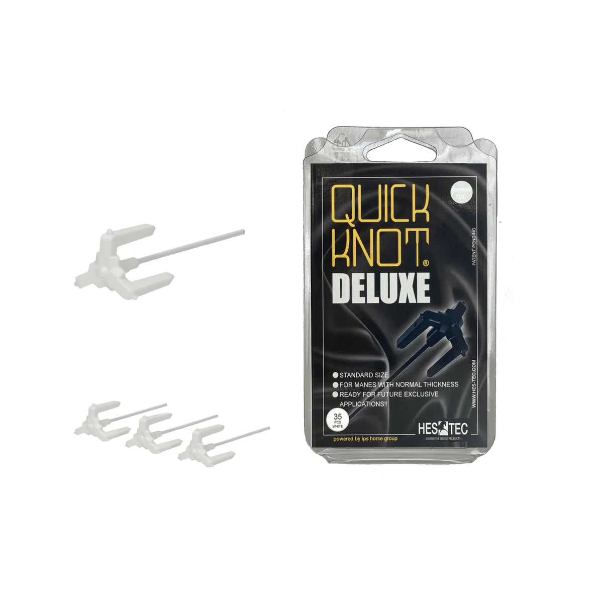 Quick Knot Deluxe Standard Hvid i 35 stk pakning til heste fra HES-TEC