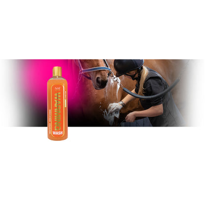 NAF Warming Wash i 500 ml flaske til heste – billede 2